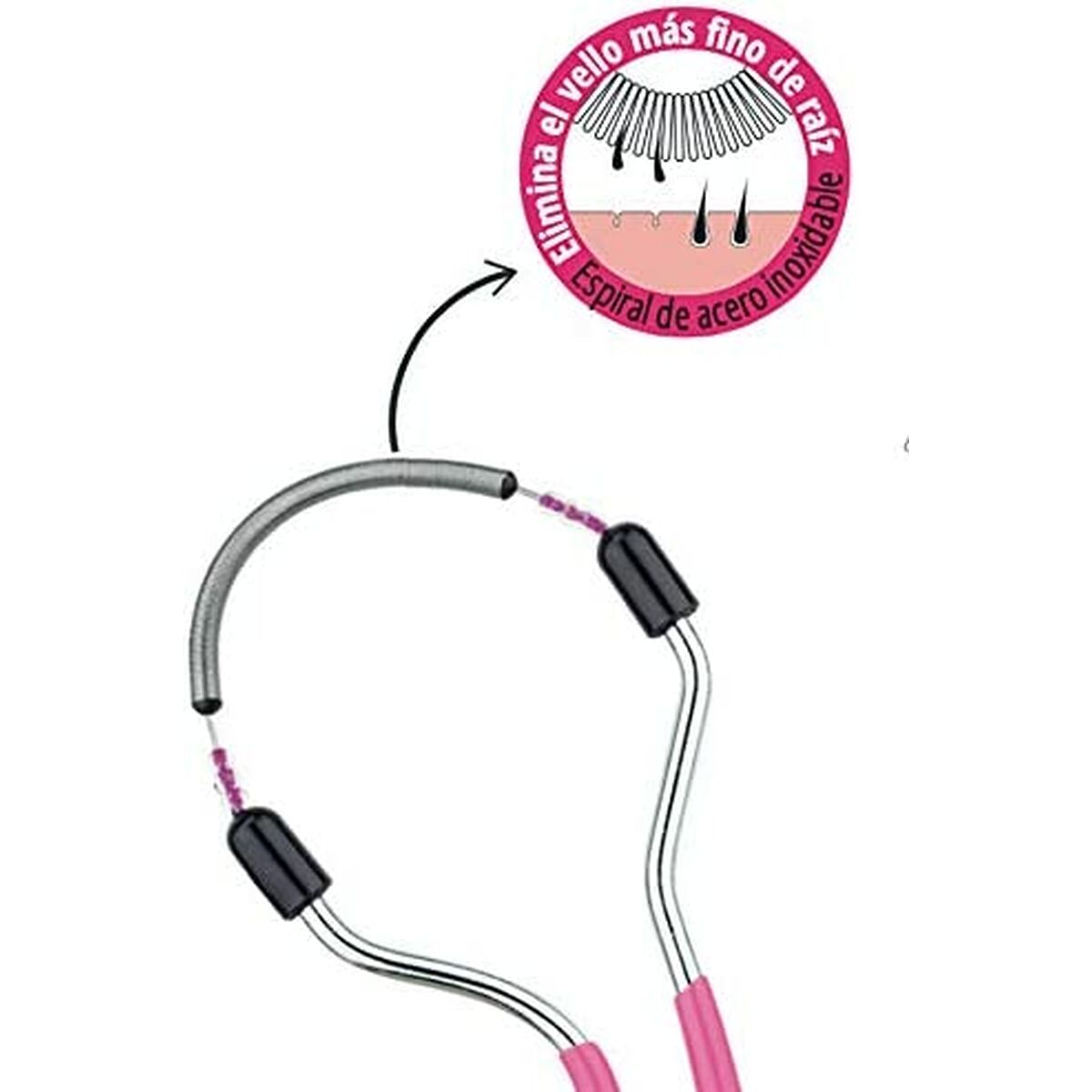 Depilador facial Beter Depilador Facial Acero Inoxidable Fucsia