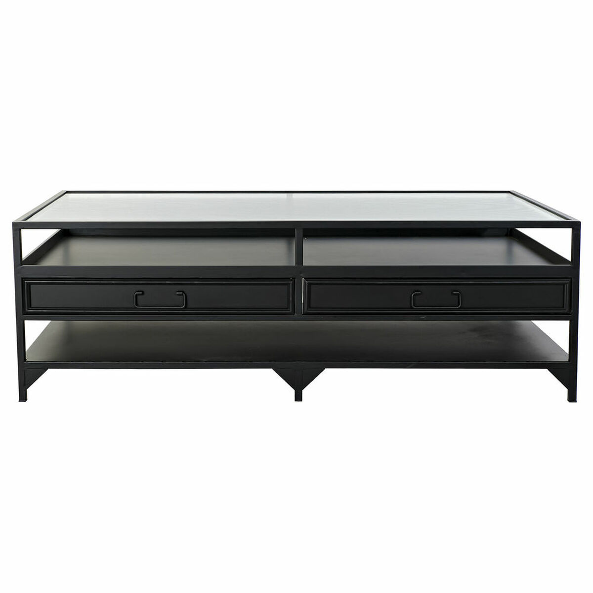 Mesa de Centro DKD Home Decor Metal Cristal (120 x 60 x 40 cm)