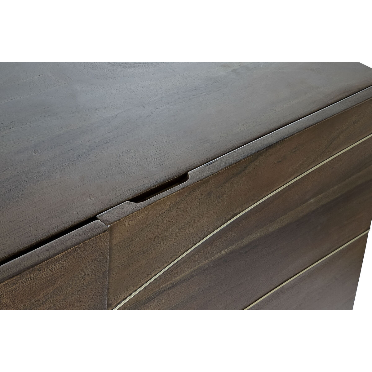 Aparador DKD Home Decor Marrón oscuro Acacia 145 x 41 x 76 cm