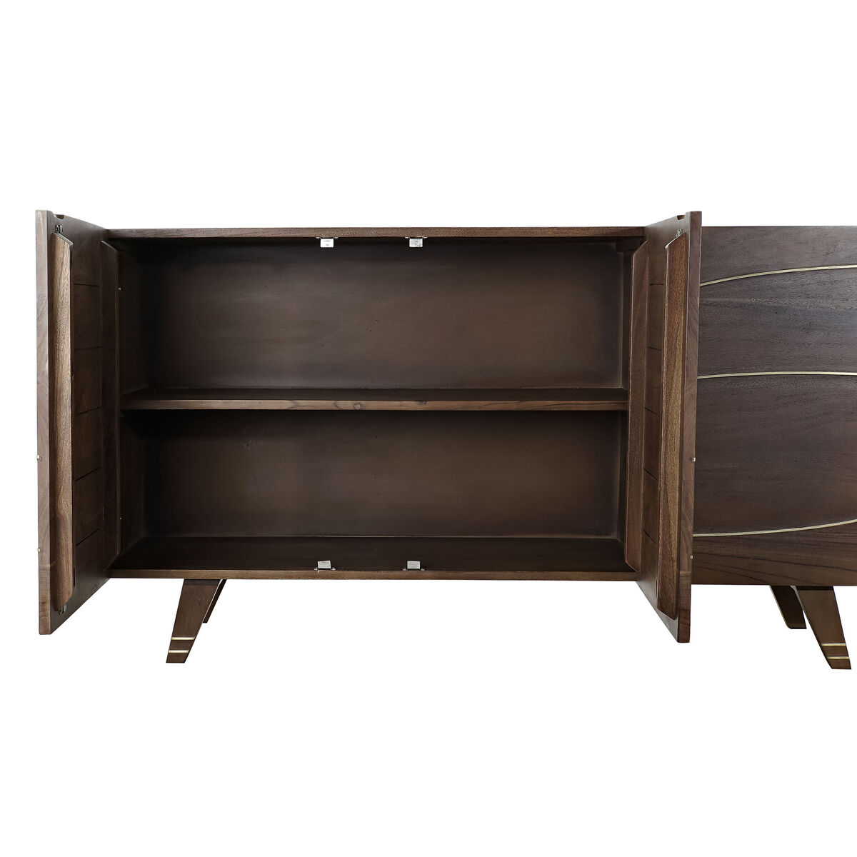 Aparador DKD Home Decor Marrón oscuro Acacia 145 x 41 x 76 cm