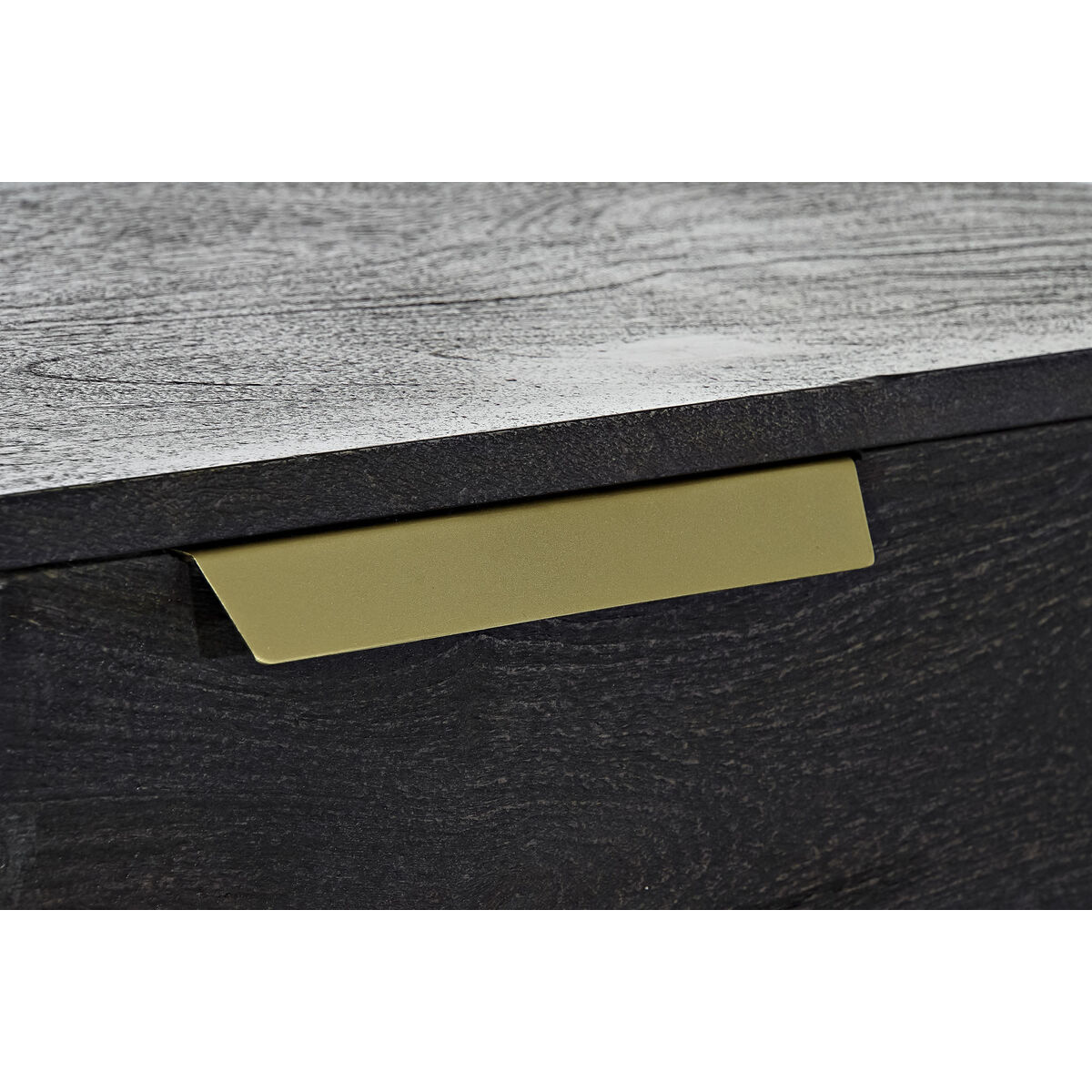 Aparador DKD Home Decor Negro Dorado Madera de mango 145 x 41 x 77 cm