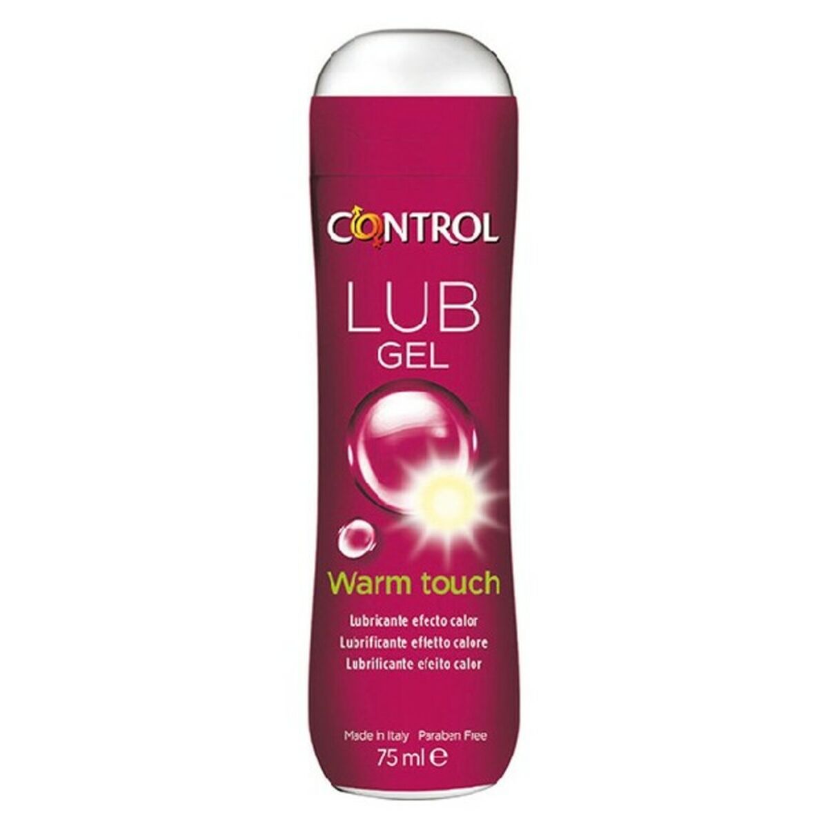 Lubricante Con Base de Agua Warm Touch Control 75 ml