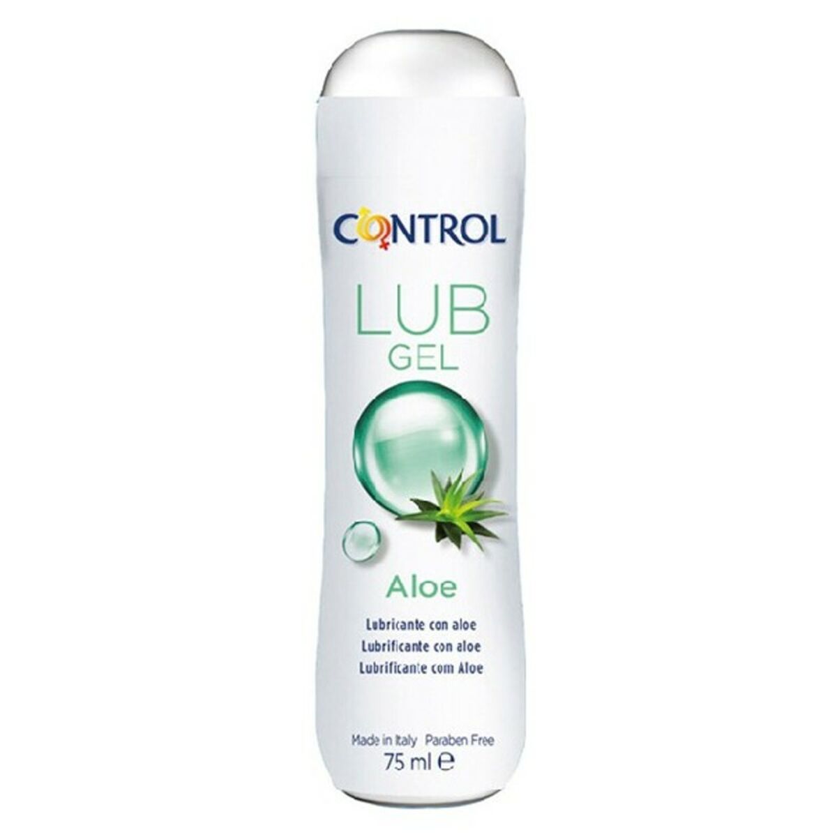 Lubricante Con Base de Agua Aloe Control 75 ml