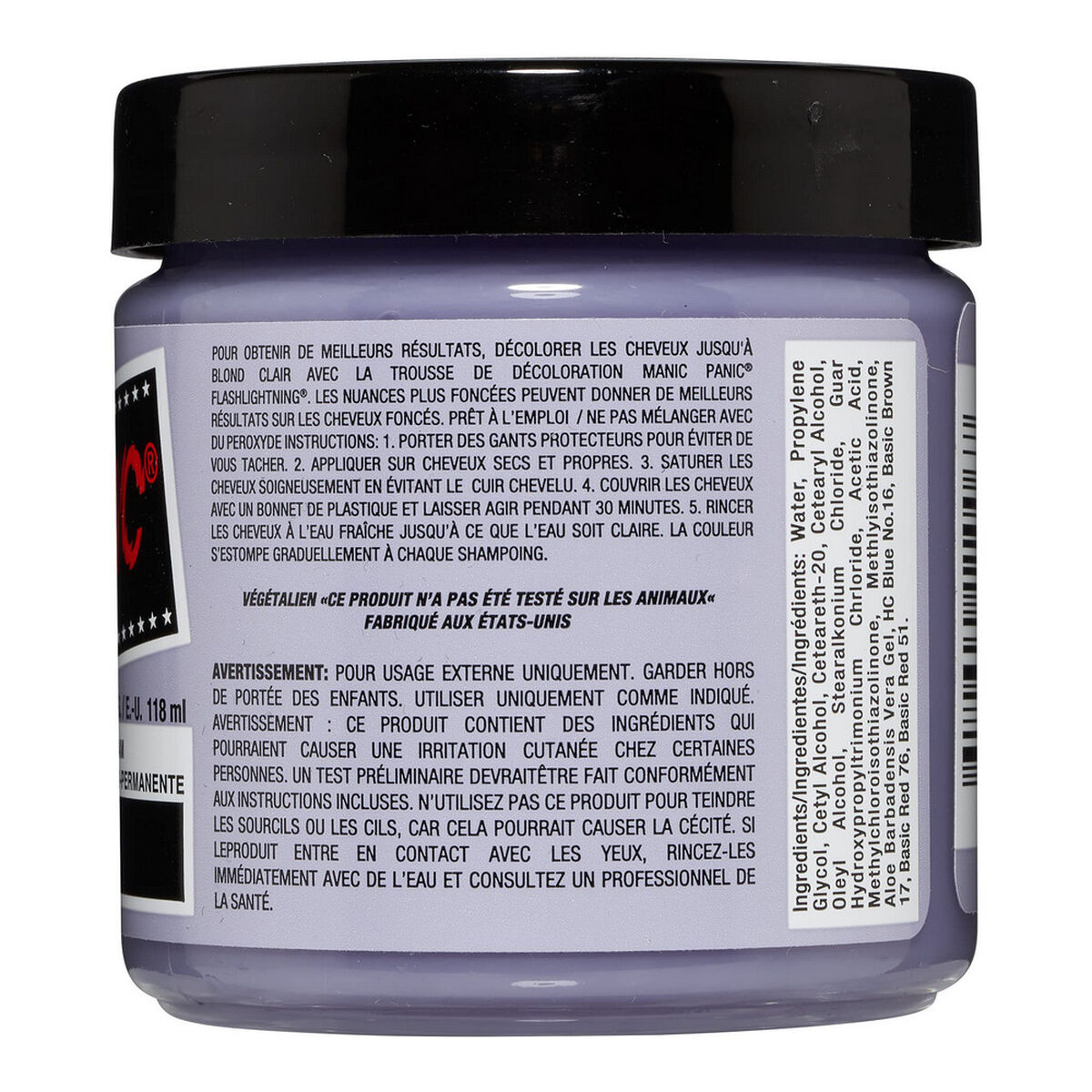 Tinte Permanente Classic Manic Panic ‎612600110067 Silver Stiletto (118 ml)