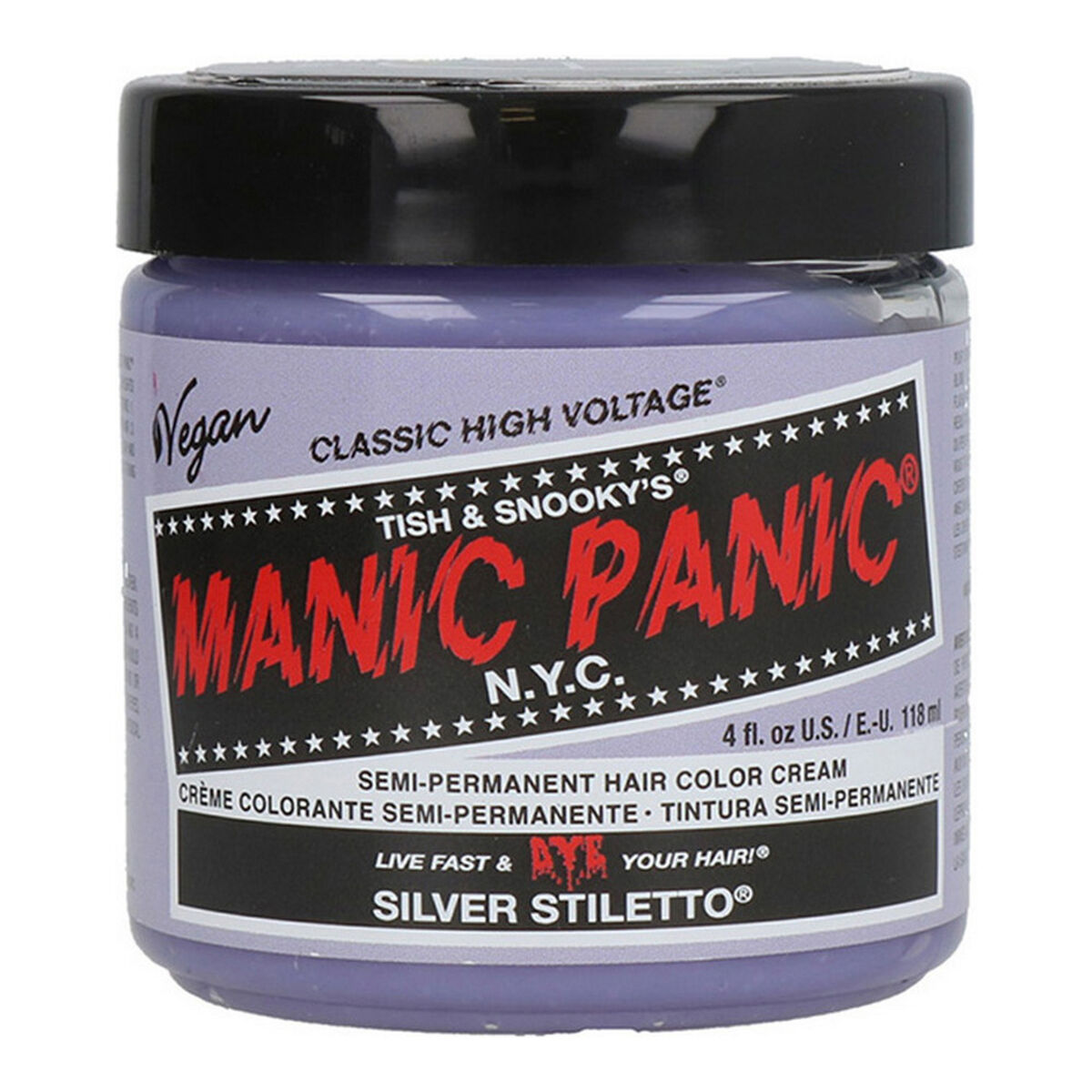 Tinte Permanente Classic Manic Panic ‎612600110067 Silver Stiletto (118 ml)