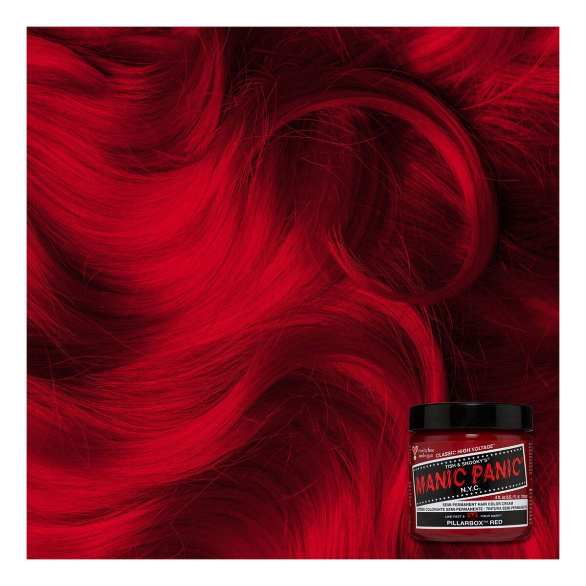 Tinte Permanente Classic Manic Panic Pillarbox Red (118 ml)