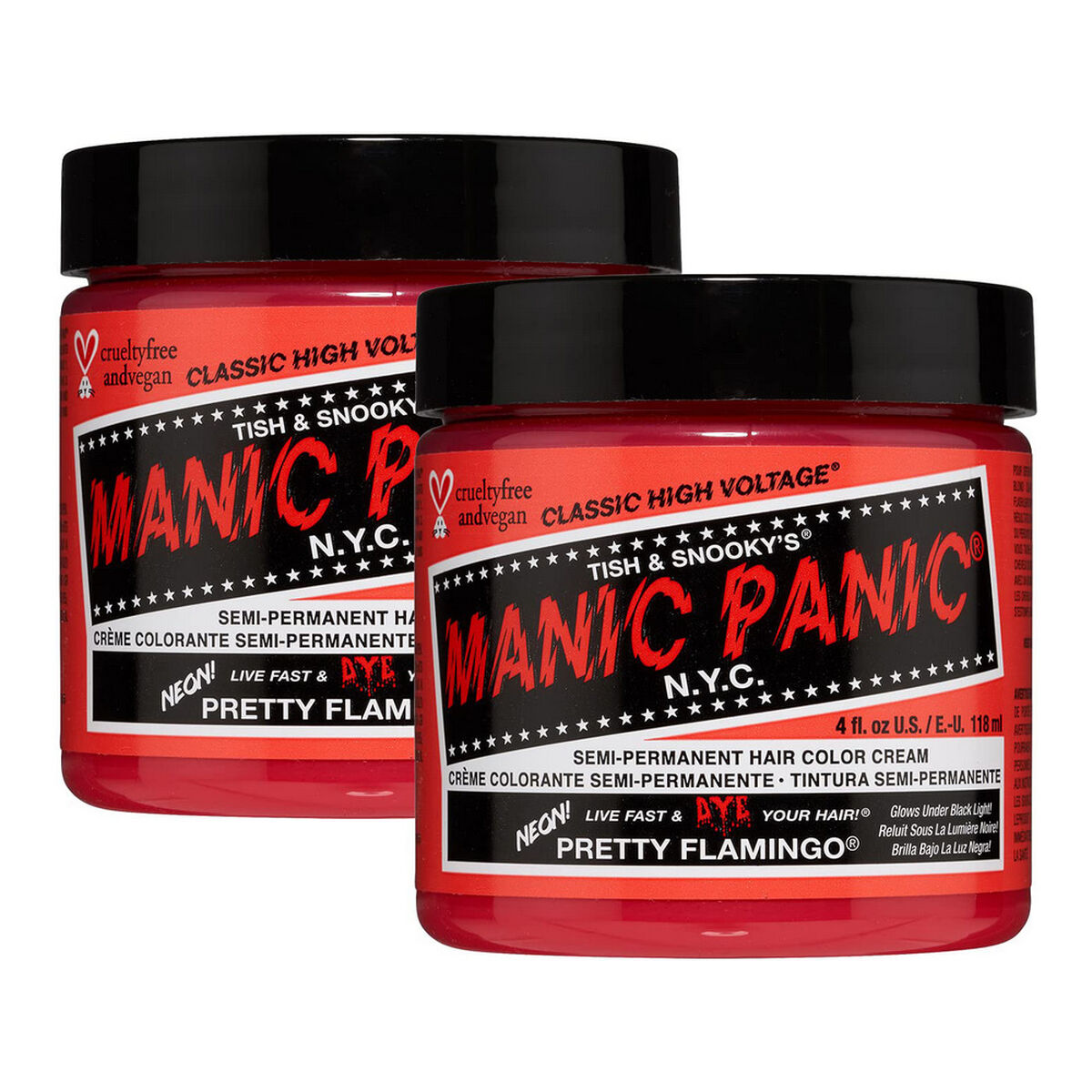 Tinte Permanente Classic Manic Panic ‎HCR 11023-2pk Pretty Flamingo (118 ml)