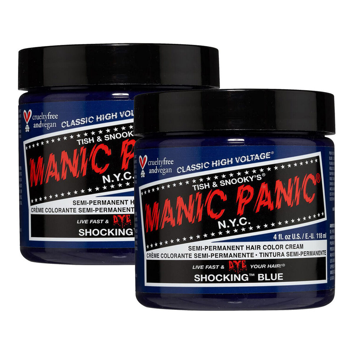 Tinte Permanente Classic Manic Panic ‎HCR 11028 Shocking Blue (118 ml)