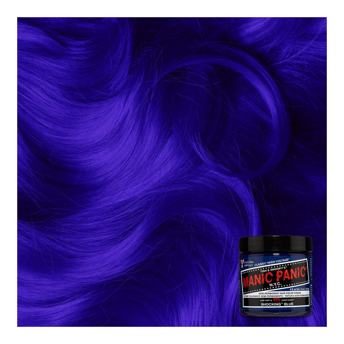 Tinte Permanente Classic Manic Panic ‎HCR 11028 Shocking Blue (118 ml)