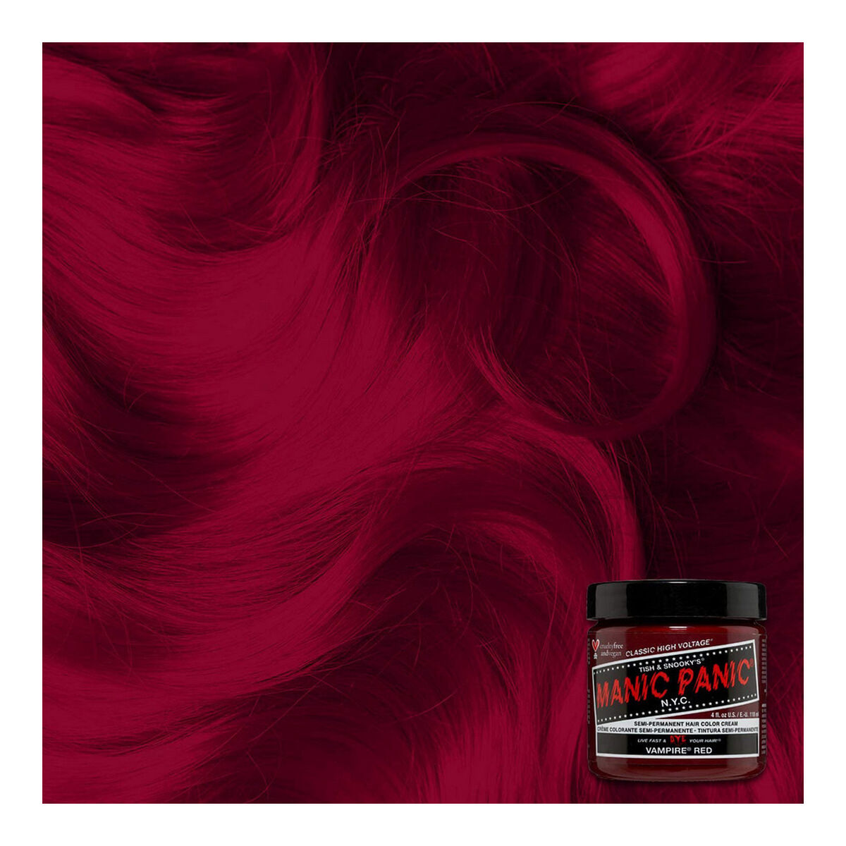 Tinte Permanente Classic Manic Panic Vampire Red (118 ml)