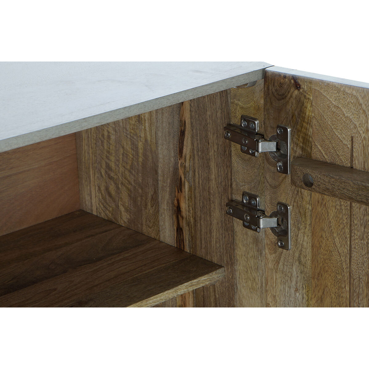 Aparador DKD Home Decor   Gris Dorado Metal Madera de mango 160 x 45 x 75 cm