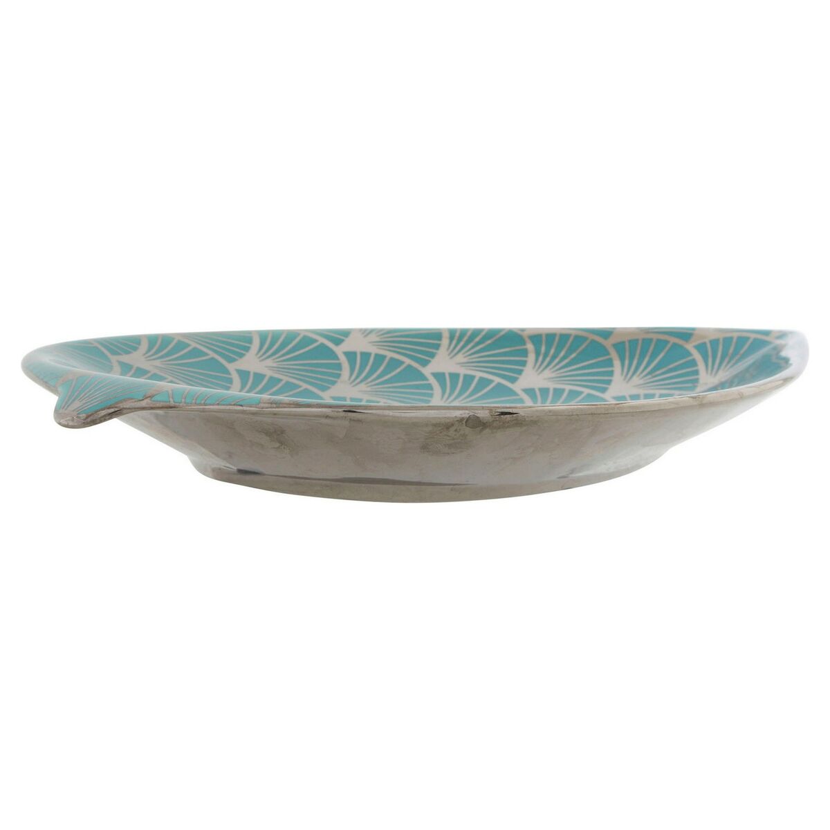 Centro de Mesa DKD Home Decor Turquesa Porcelana 27,5 x 16 x 3 cm