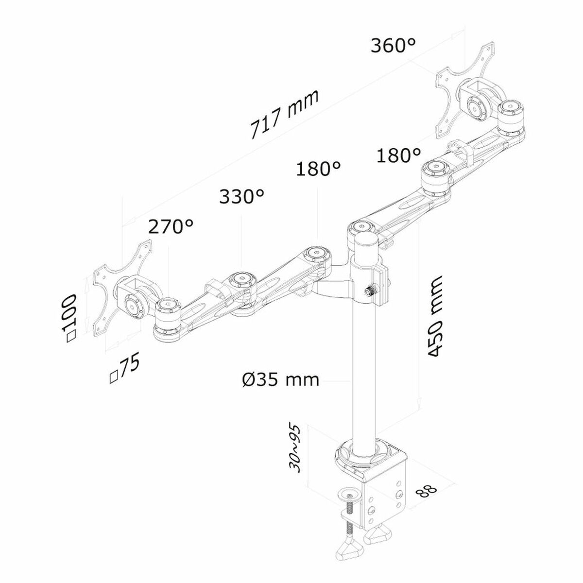 Soporte de Mesa para Pantalla Neomounts FPMA-D935D          