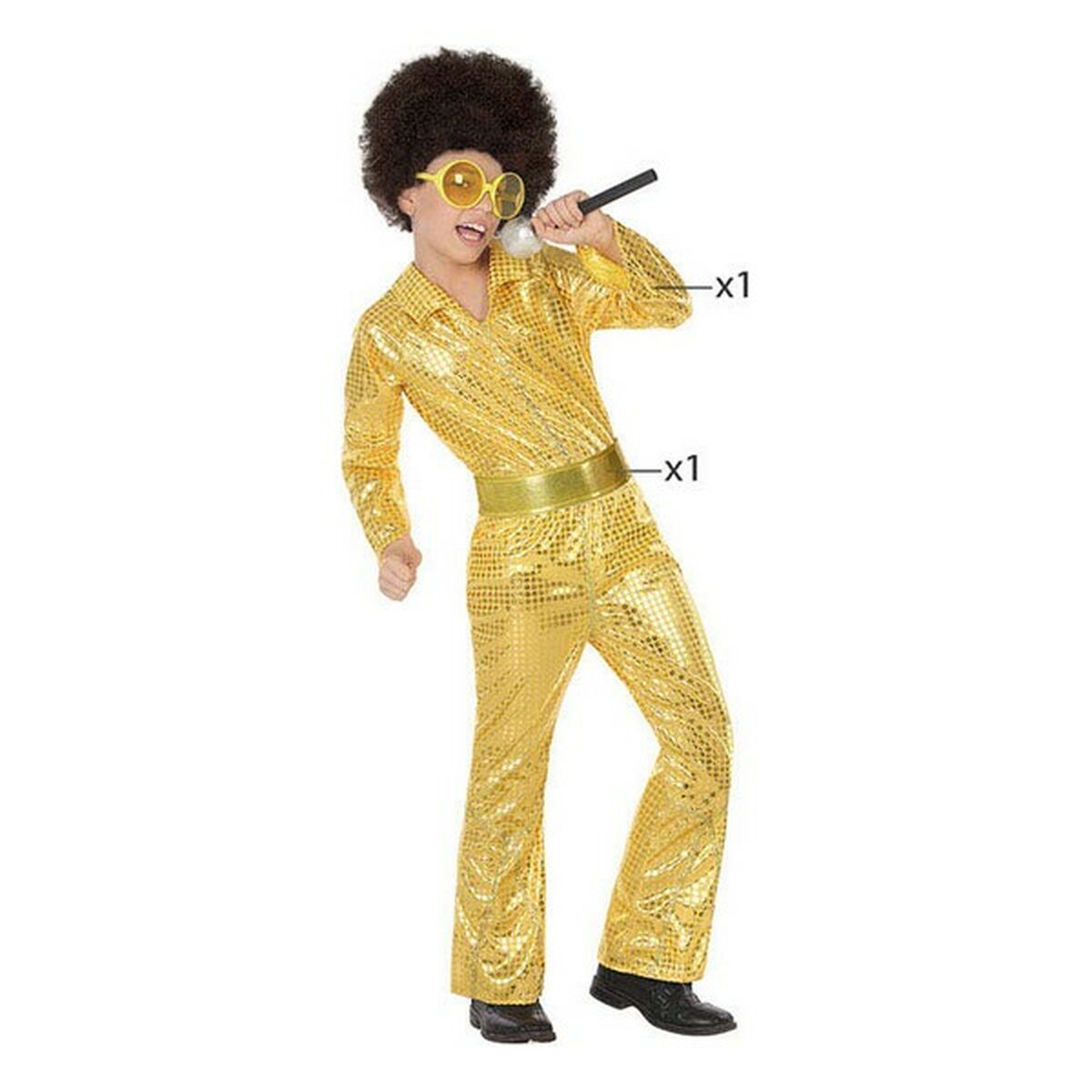 Disfraz para Niños Disco Dorado (2 Piezas) (2 pcs)