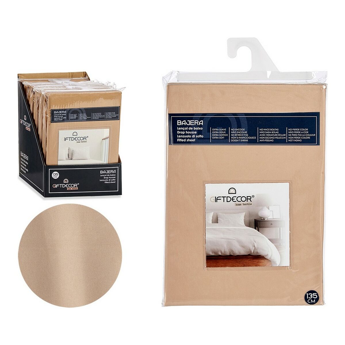 Sábana Bajera Gift Decor Beige