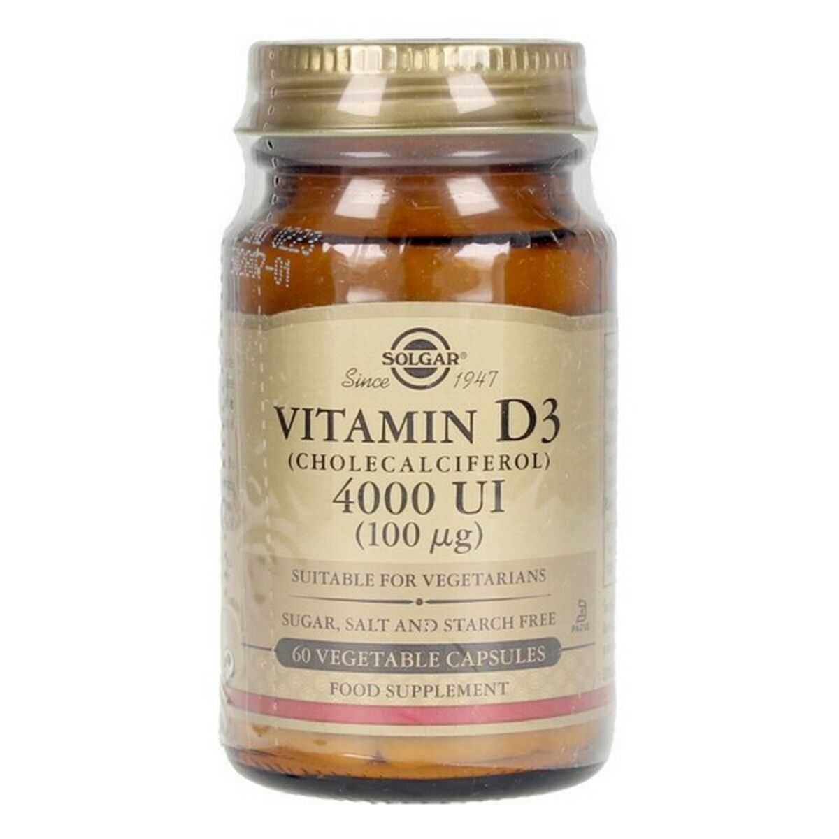 Vitamina D3 Solgar E52907 Cápsulas vegetales (60 uds)