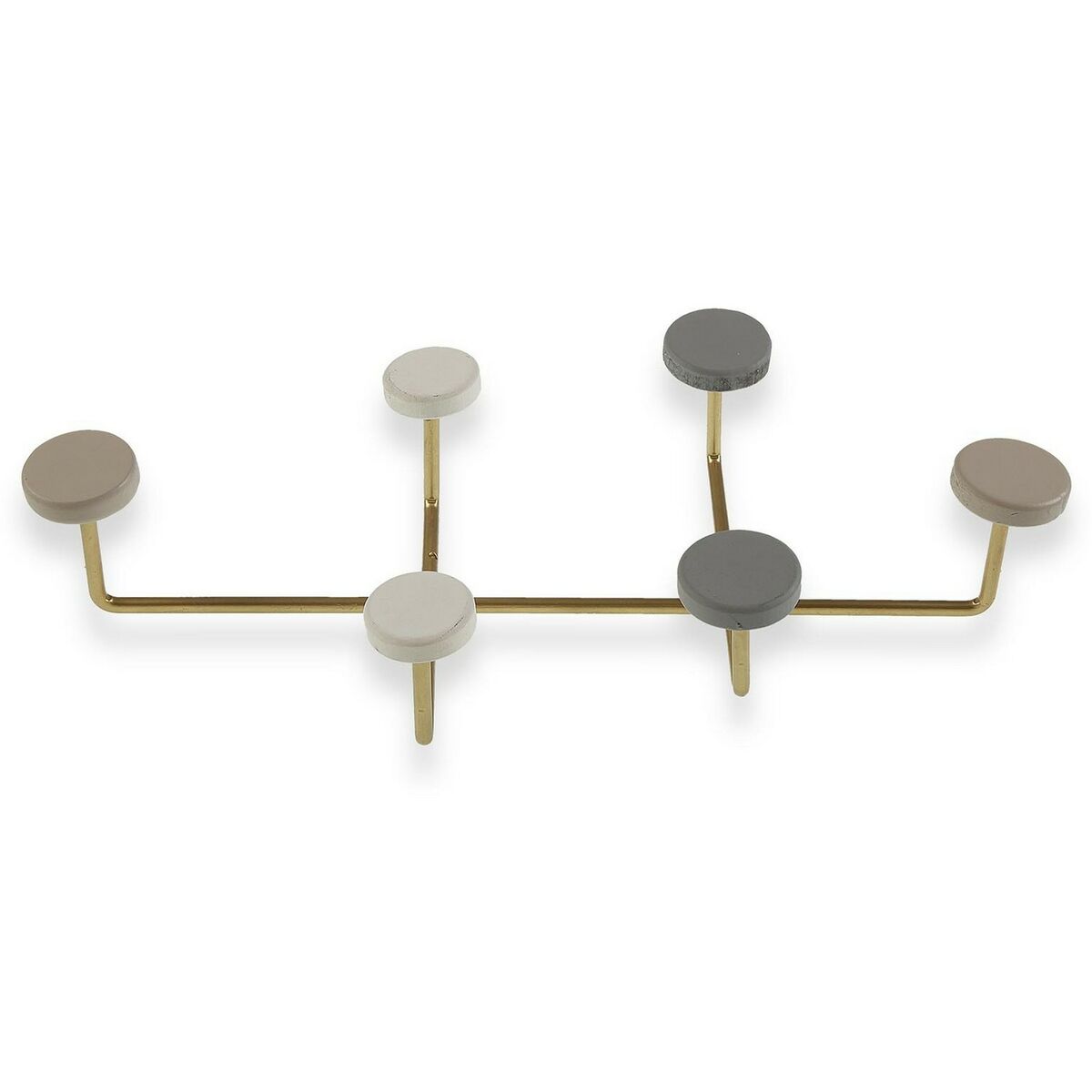 Perchero Versa Multicolor Metal Resina Madera MDF 6,5 x 22 x 41 cm (6,5 x 22 x 41 cm)