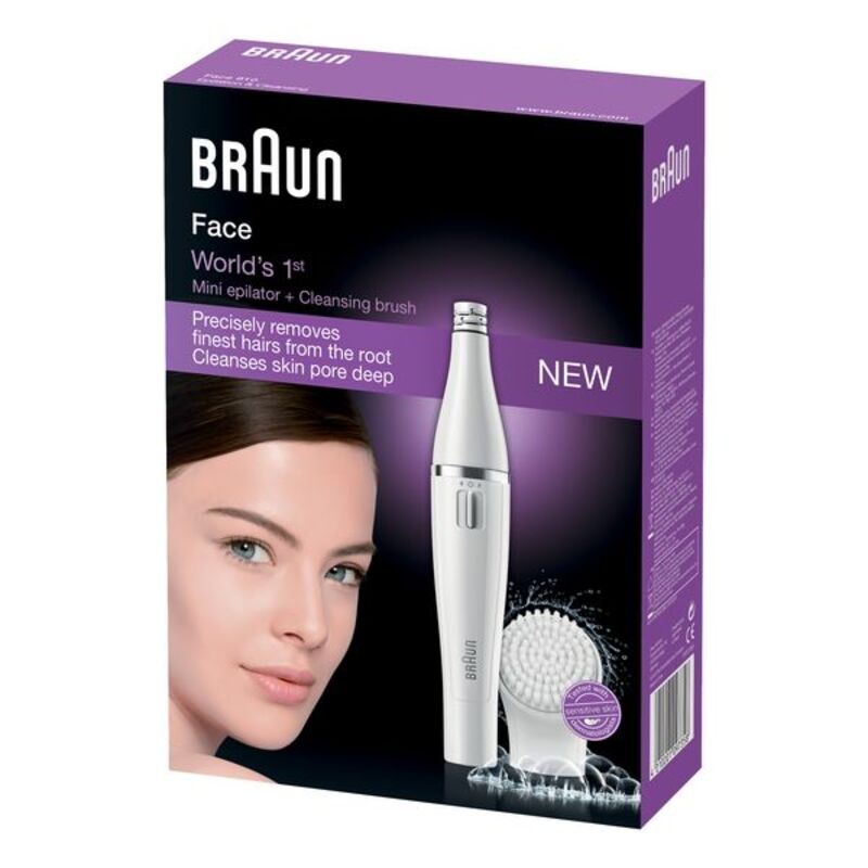Limpiador-Depilador Facial Eléctrico Braun Face 810