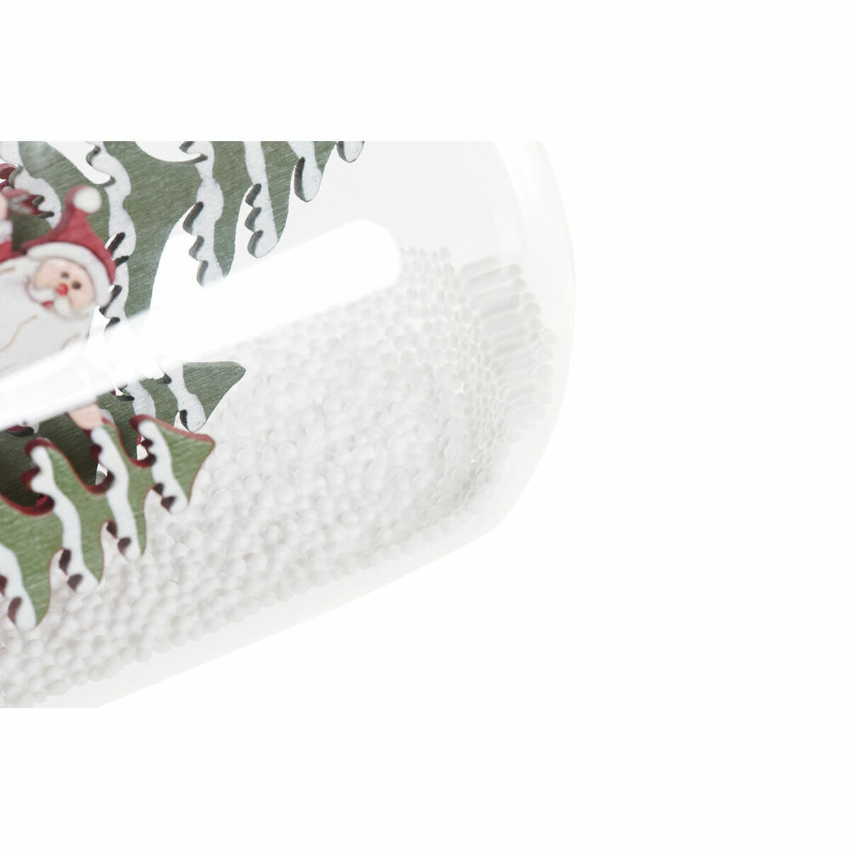 Adorno Navideño DKD Home Decor Resina Cristal Papá Noel (2 pcs) (9 x 9 x 11 cm)