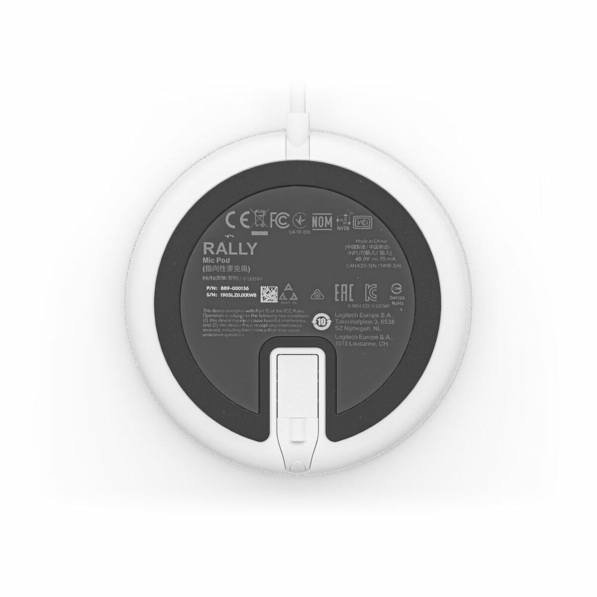 Micrófono Logitech 952-000038           Blanco