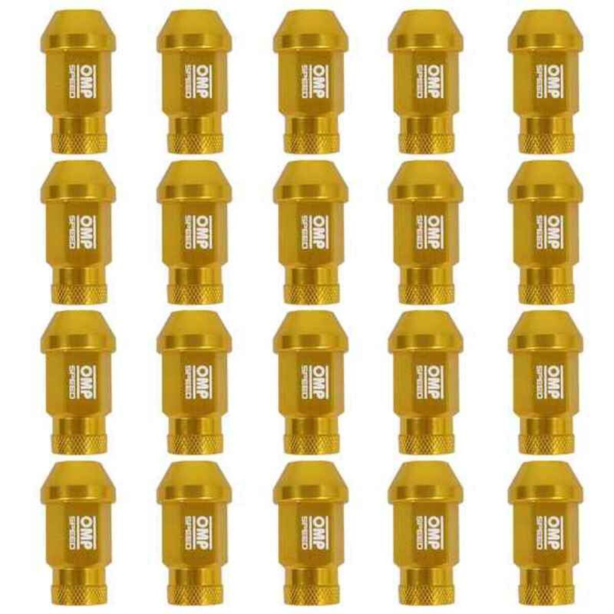 Set Tuercas OMP 7075 Oro 40 mm 20 uds M12 x 1,25