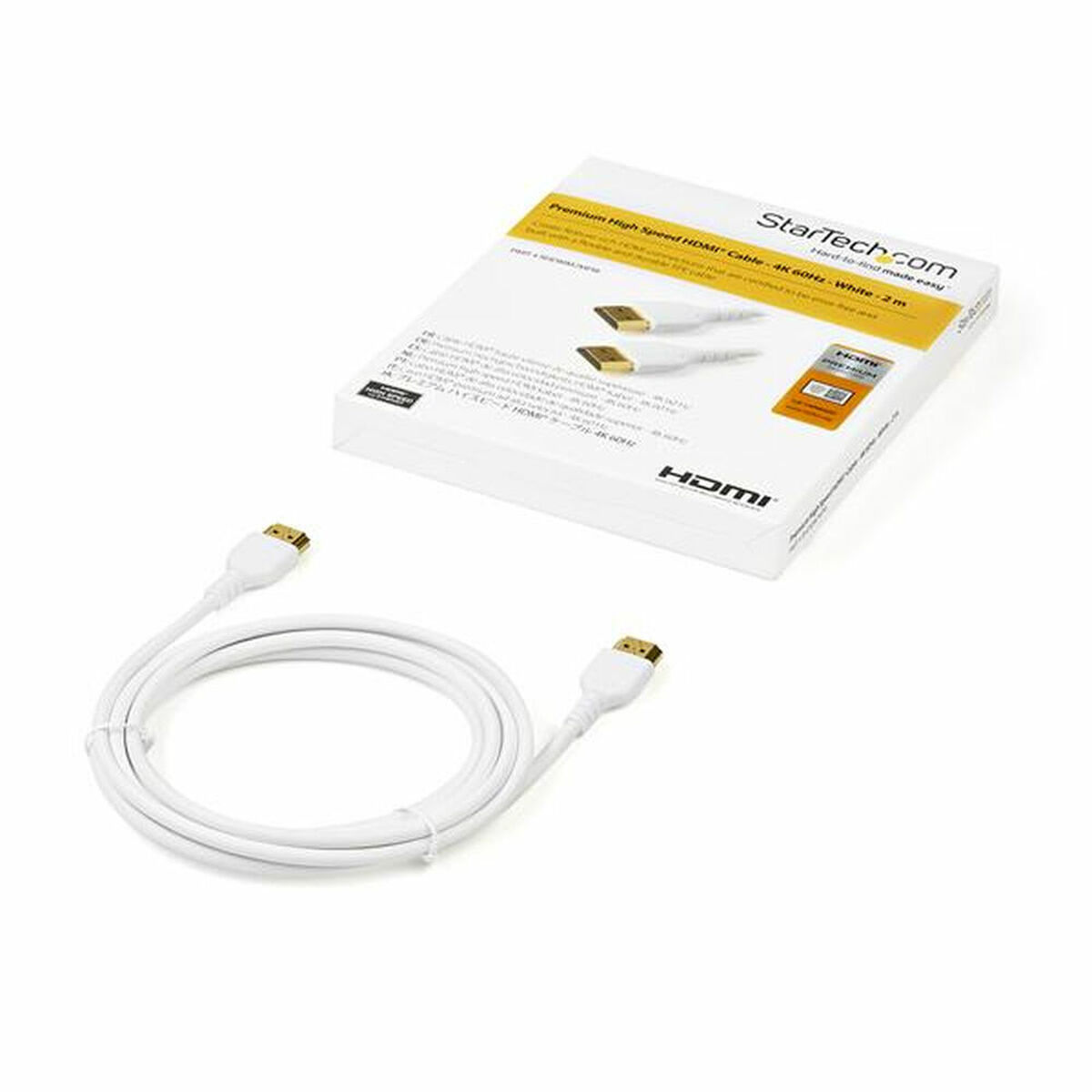 Cable HDMI Startech RHDMM2MPW            4K Ultra HD Blanco (2 m)