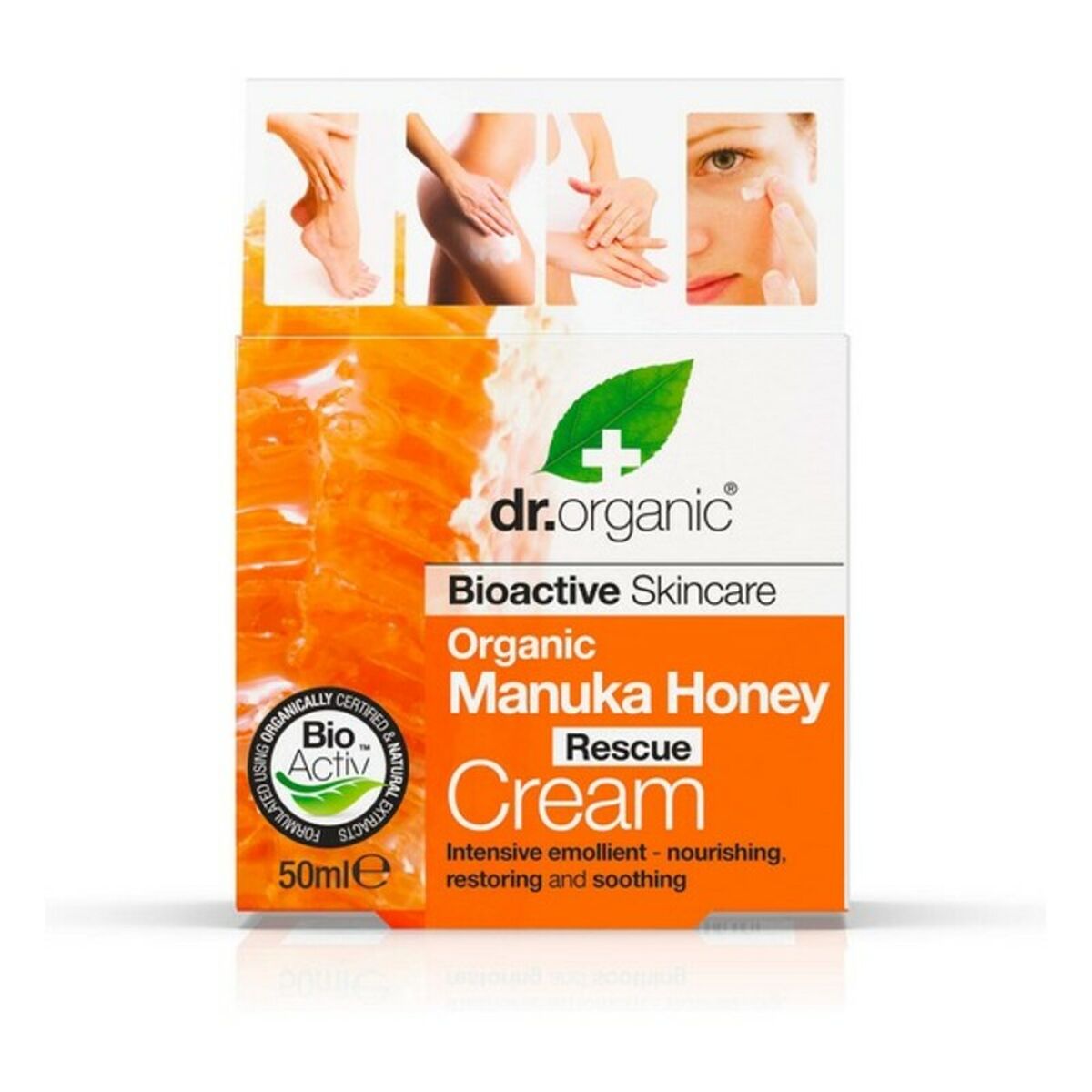 Crema Regeneradora Dr.Organic Miel De Manuka Limpiador 50 ml