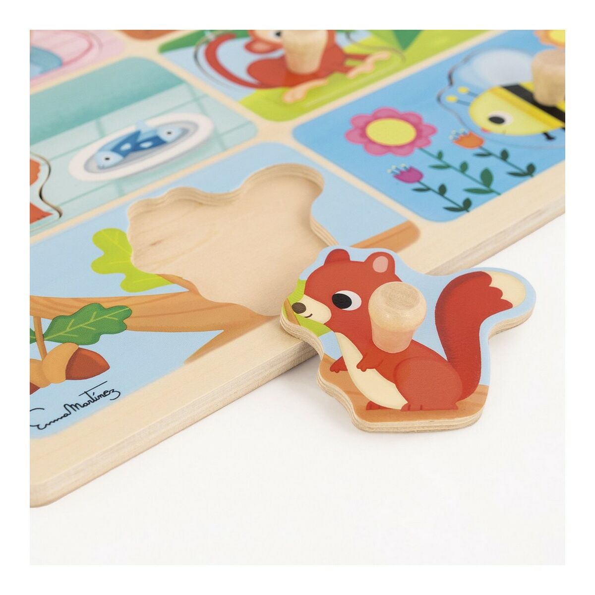 Puzzle Infantil de Madera Goula My Favourite Food Madera