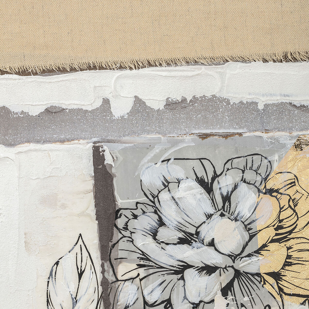 Lienzo DKD Home Decor Pino Lienzo 90 x 2,4 x 120 cm