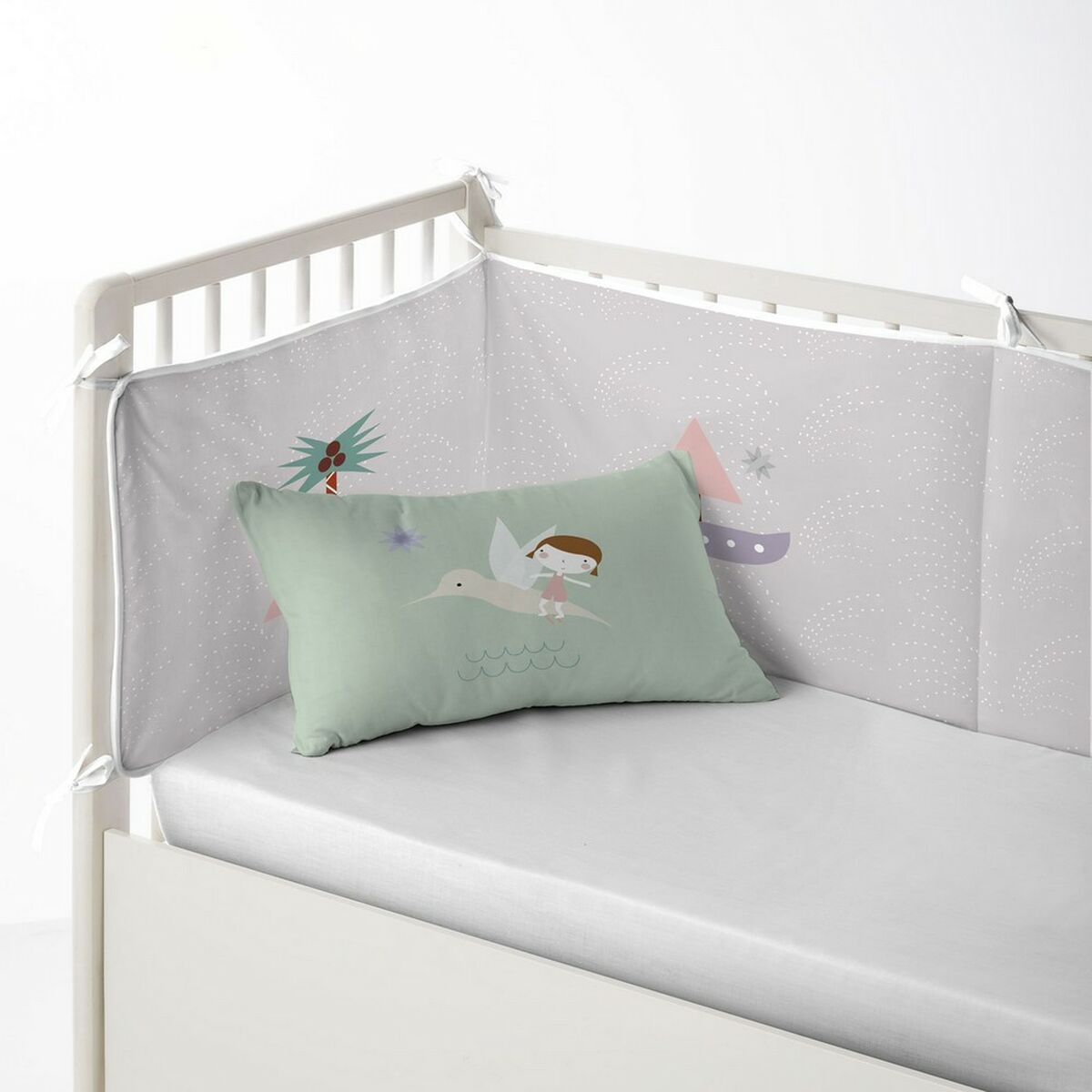 Protector de Cuna Haciendo el Indio Surf 60 x 60 x 60 + 40 cm