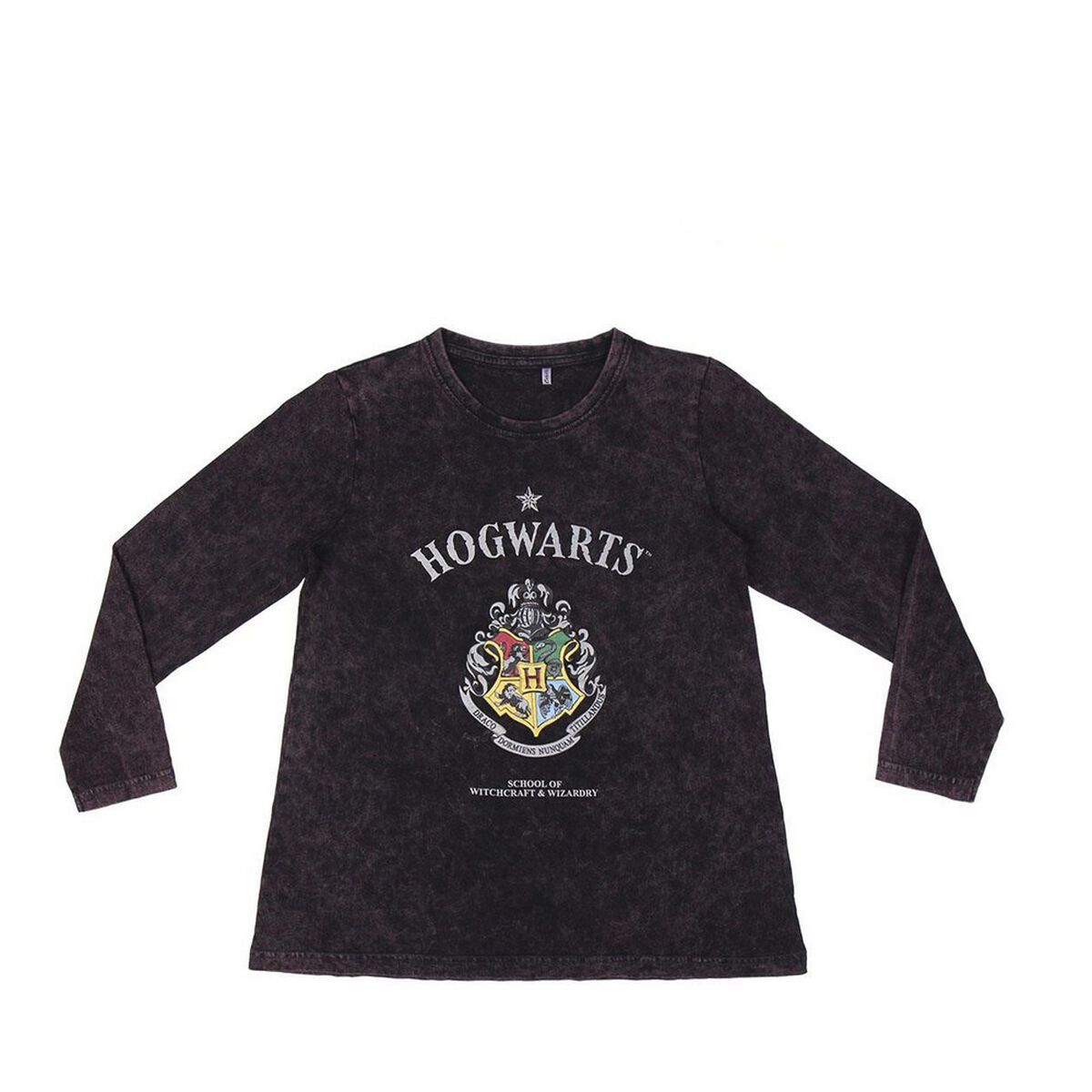 Camiseta de Manga Larga Niño Harry Potter Gris Gris oscuro