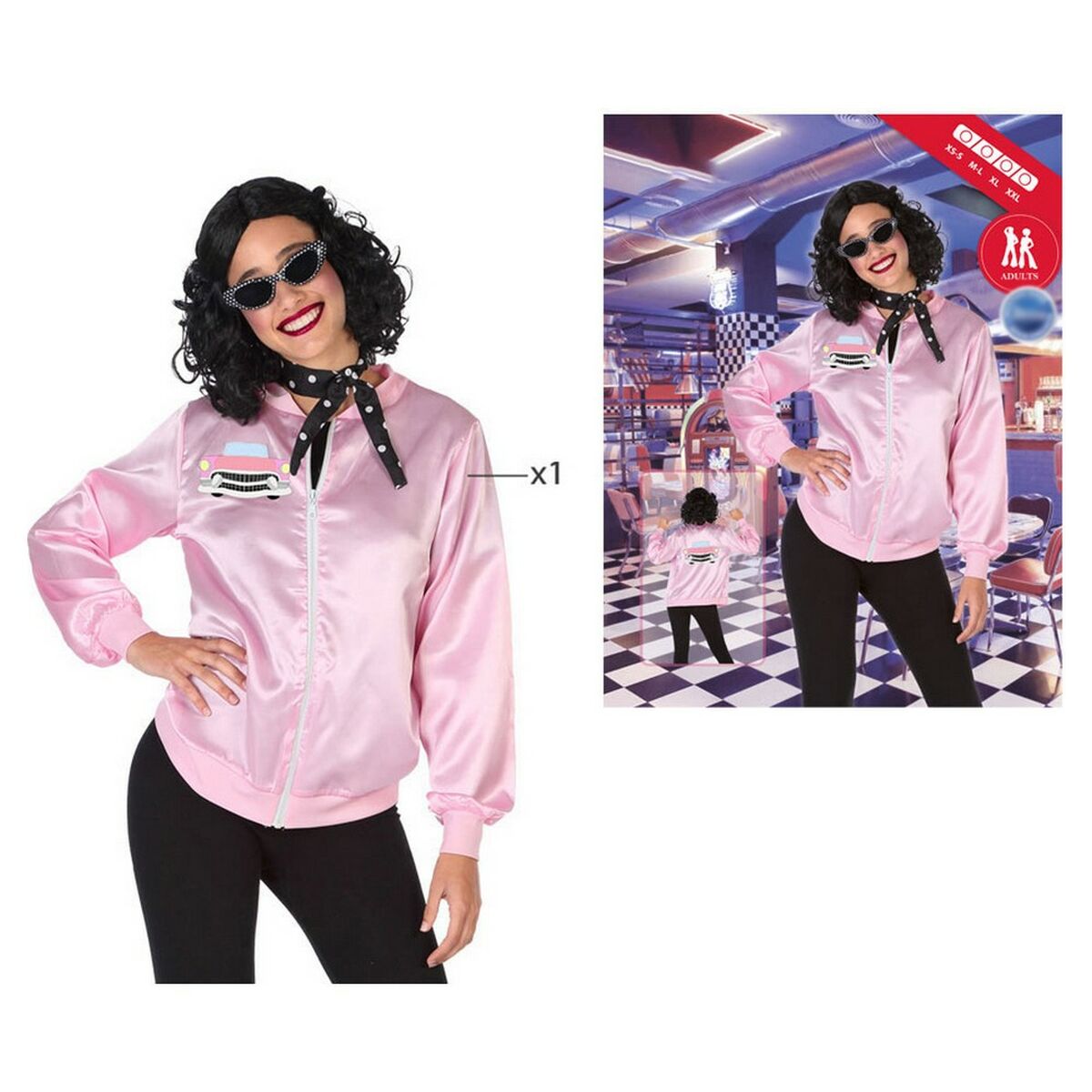 Disfraz para Adultos 56489 Rosa (1 Pieza) (1 unidad)