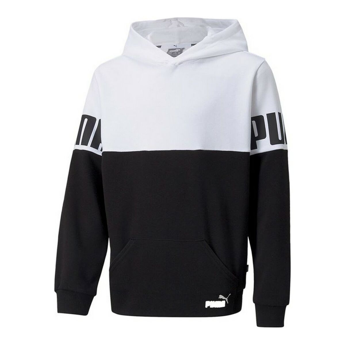 Sudadera con Capucha Niño Puma Colorblock Blanco