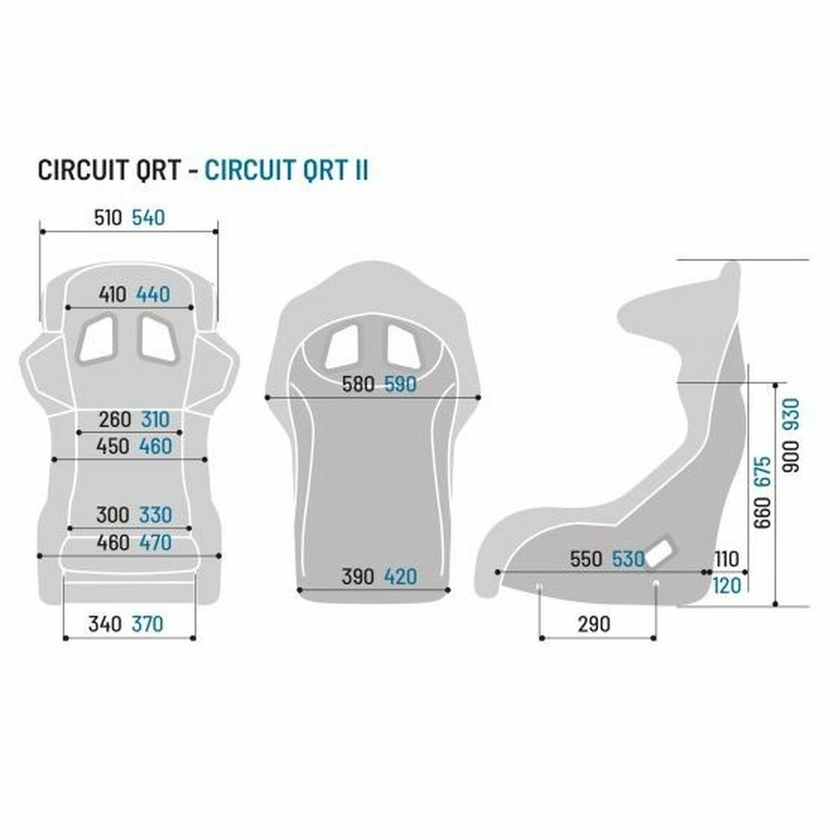 Asiento Sparco CIRCUIT QRT Coche Negro FIA 8855-1999