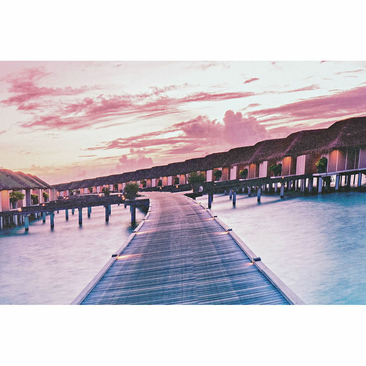 Lienzo DKD Home Decor Poliestireno Lienzo 140 x 3,5 x 45 cm (4 Piezas)