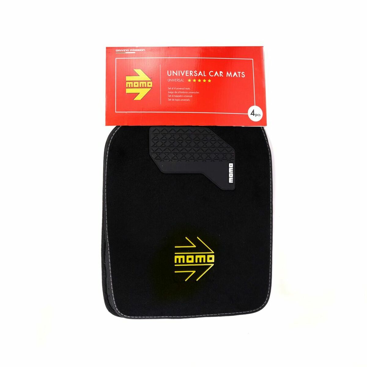 Alfombrilla para Coche MOMO Arrow Amarillo PVC Universal