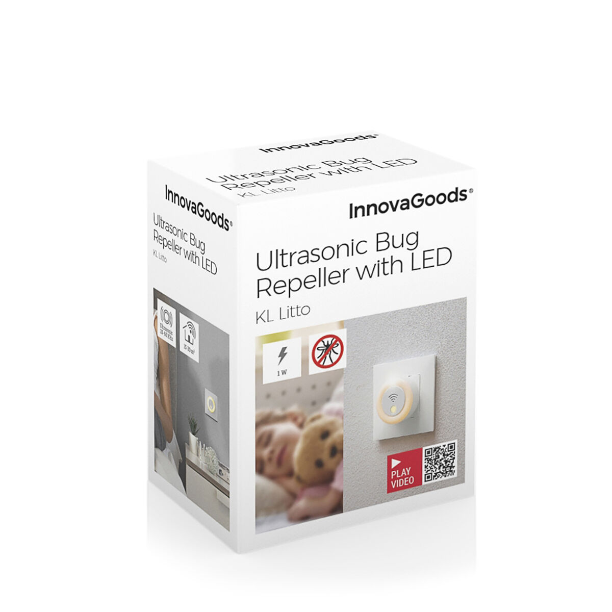 Ahuyentador Ultrasónico con LED KL Litto InnovaGoods