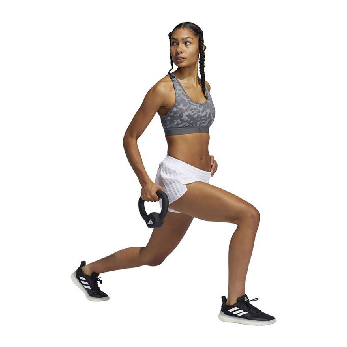 Sujetador Deportivo Adidas Believe This Medium Support Gris oscuro