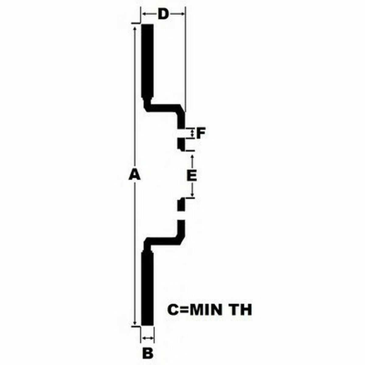 Discos de Freno Black Diamond BDKBD1863CD Taladrado Sólido Trasero