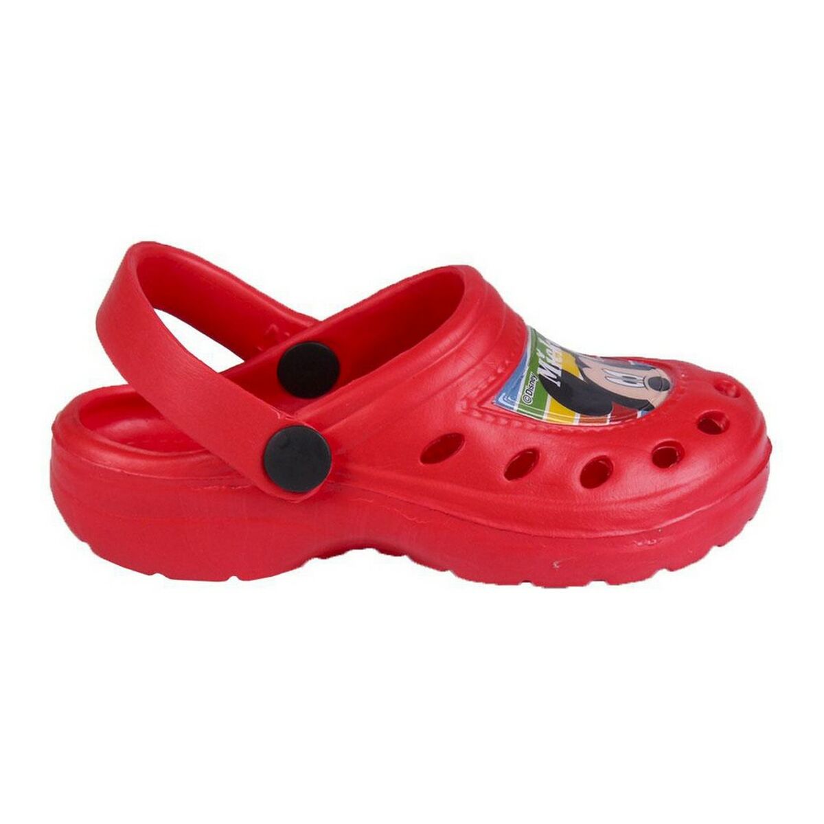 Zuecos de Playa Mickey Mouse Rojo