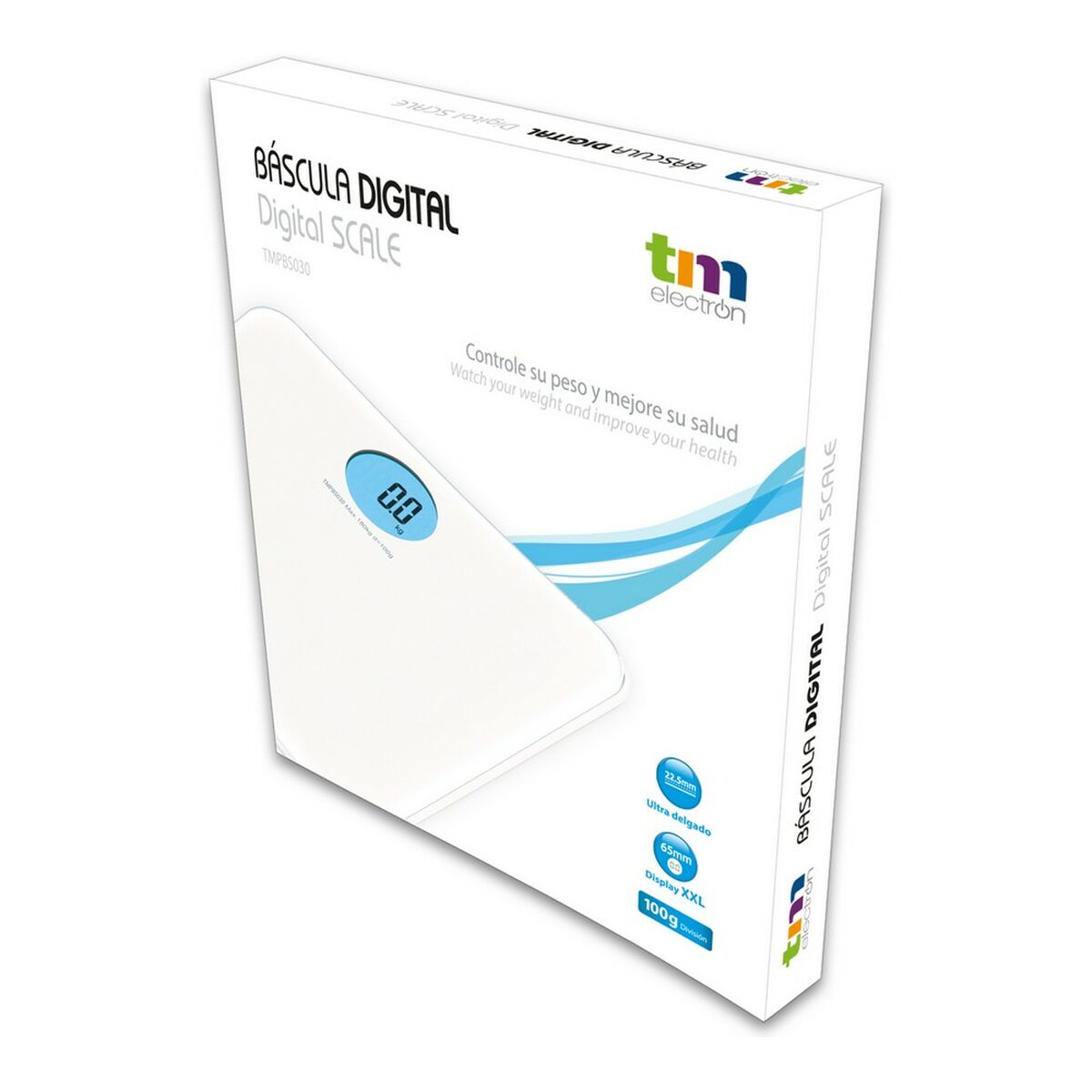 Báscula Digital de Baño TM Electron Blanco