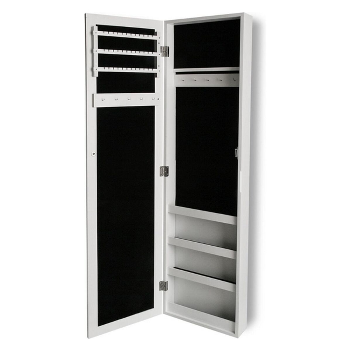 Espejo de pared Versa Blanco Madera MDF Minimalista 10 x 120 x 30 cm