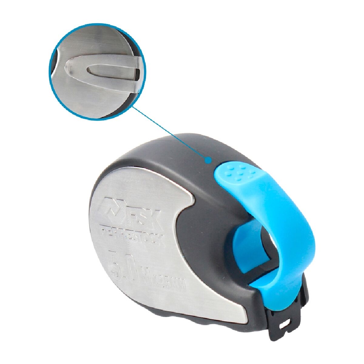 Flexómetro Ferrestock ST 5 m x 25 mm Nylon