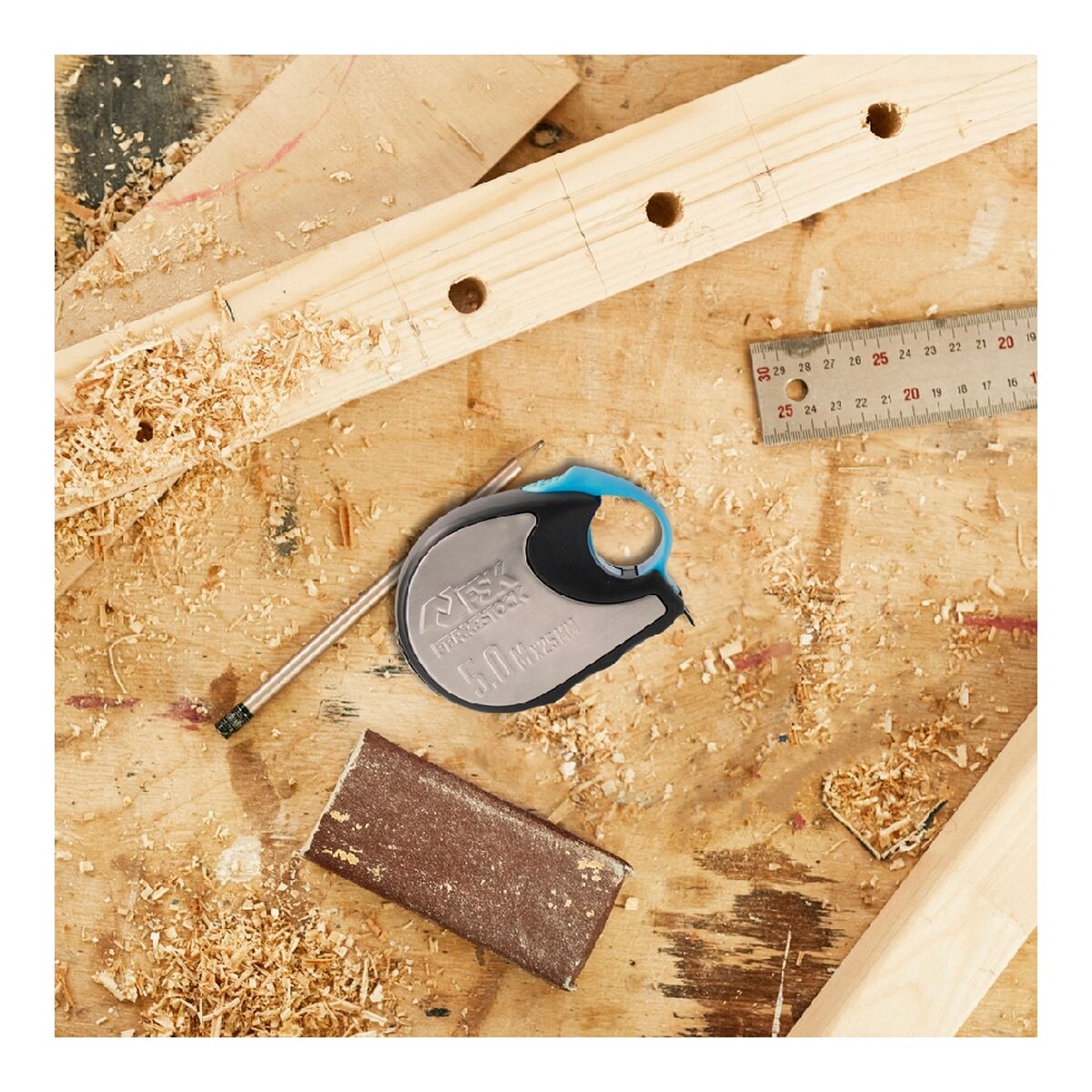 Flexómetro Ferrestock ST 5 m x 25 mm Nylon