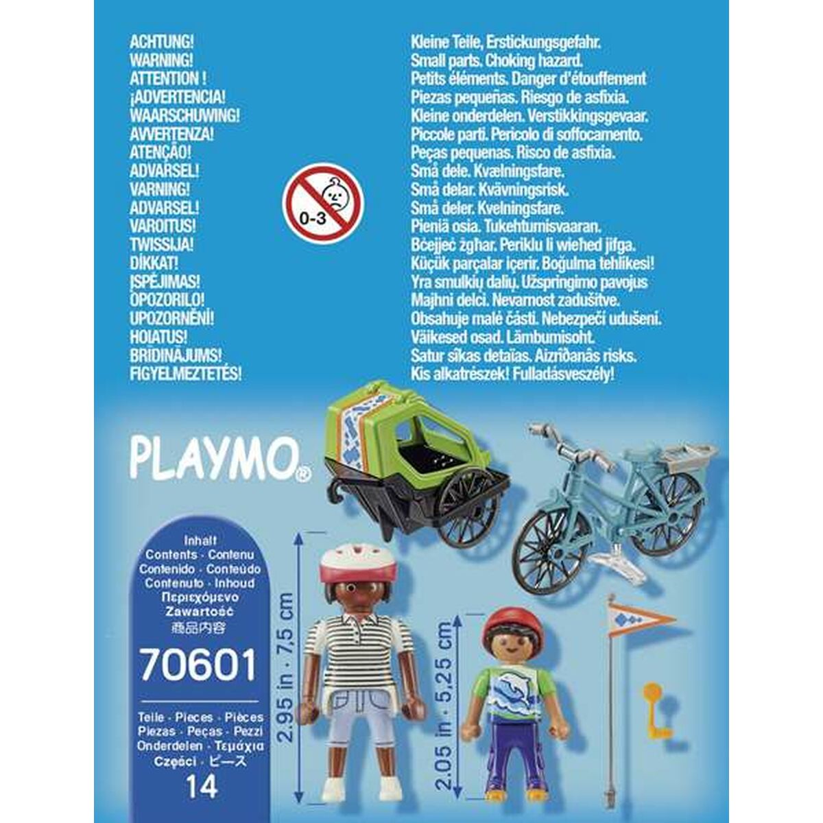 Figura Articulada Playmobil Special Plus Bicicleta Excursion 70601 (14 pcs)