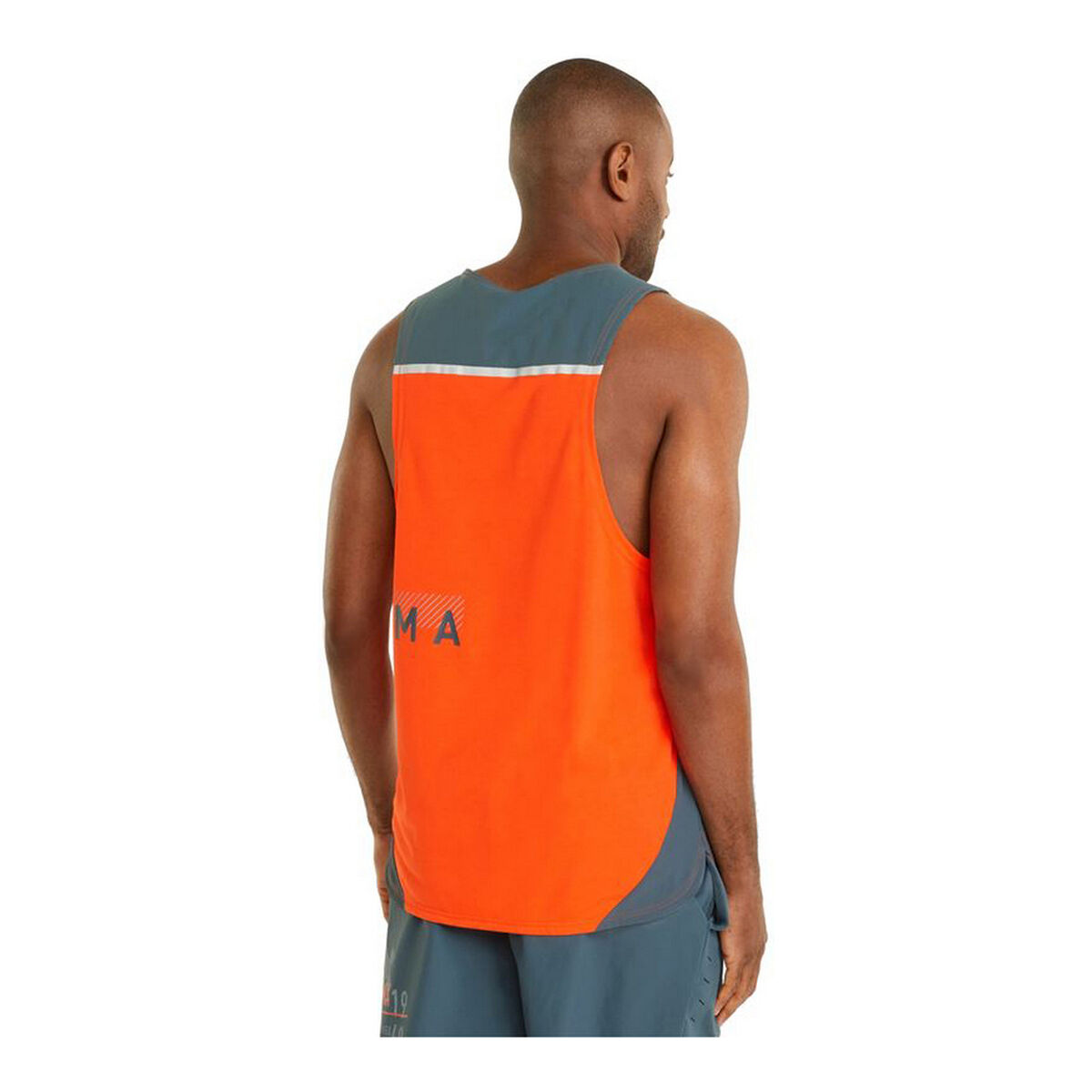 Camiseta de Manga Corta Hombre Puma Train Everfresh Tank Naranja