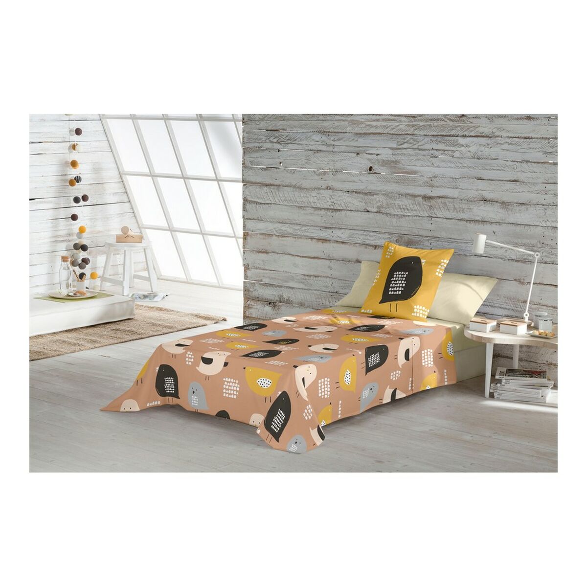 Juego de Sábanas Popcorn Baby Chick Cama de 80/90 160 x 270 cm