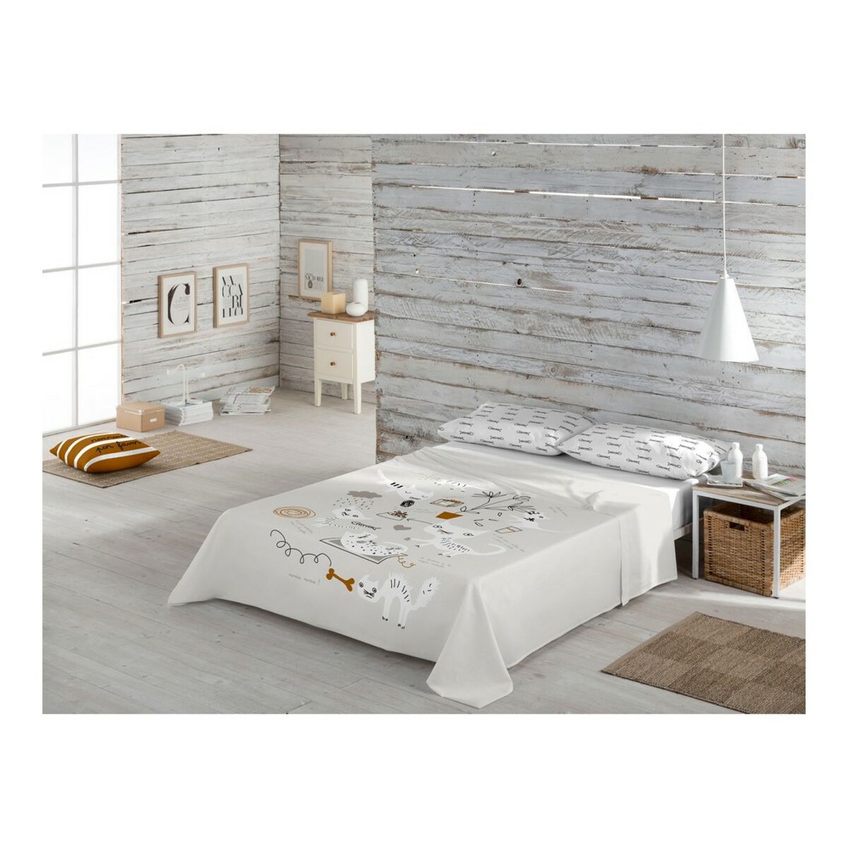 Juego de Sábanas Panzup Gatos 2 Cama de 80/90 160 x 270 cm