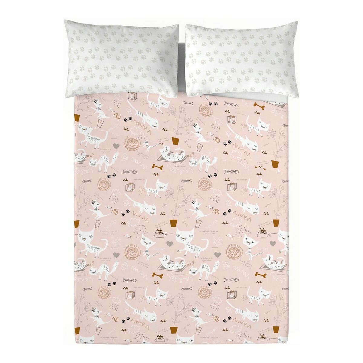 Juego de Sábanas Panzup Gatos 4 Cama de 180/190 260 x 270 cm