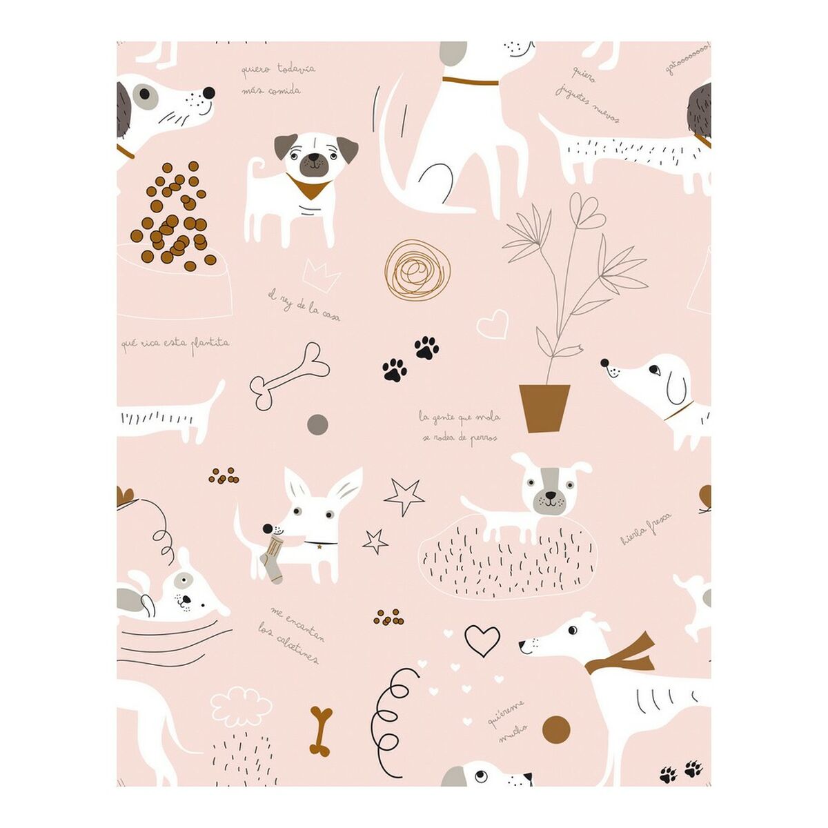 Juego de Sábanas Panzup Dog 4 Cama de 180/190 260 x 270 cm